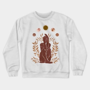 Astro Celestial Feminine Stylish Prints Crewneck Sweatshirt